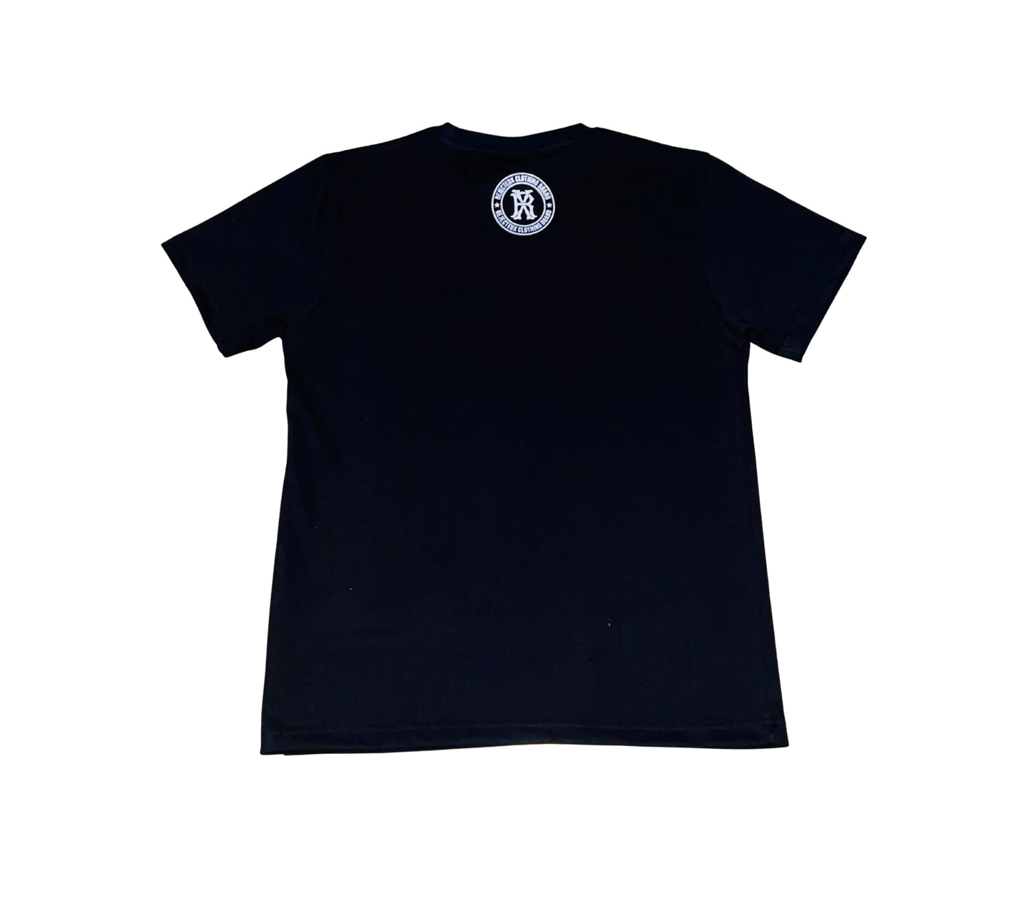 Black T-Shirt/ With Rejectedx Rhinestones Logo