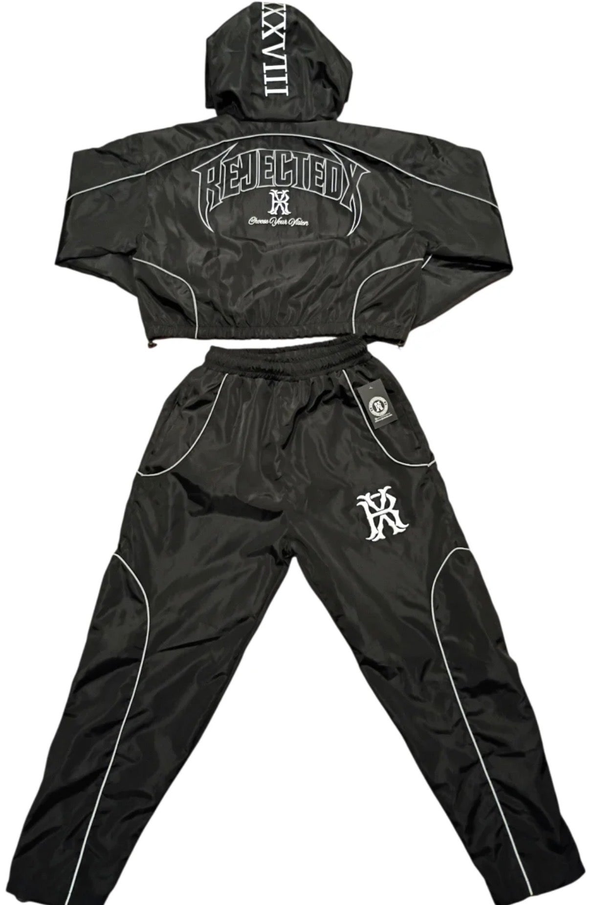 Ladie's Windbreaker Crop Jacket Set