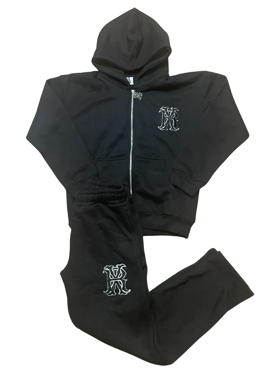 RejectedX Black Zipper Track suit – REJECTED X LLC