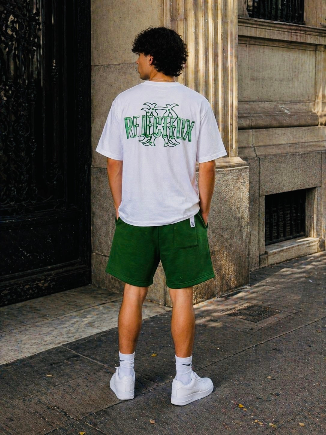 Green Men's Short Set
