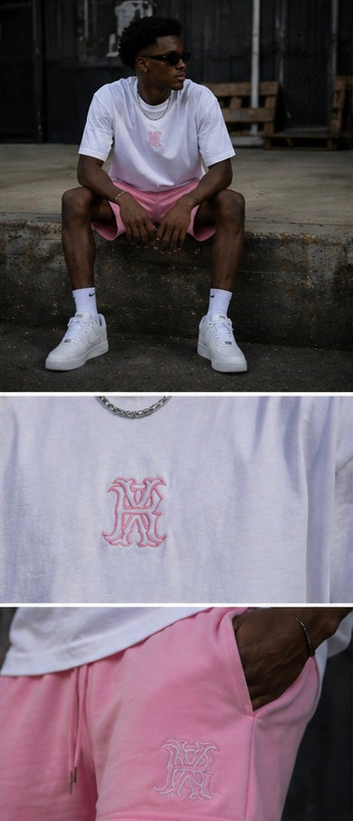 Pink Mens' Short Set
