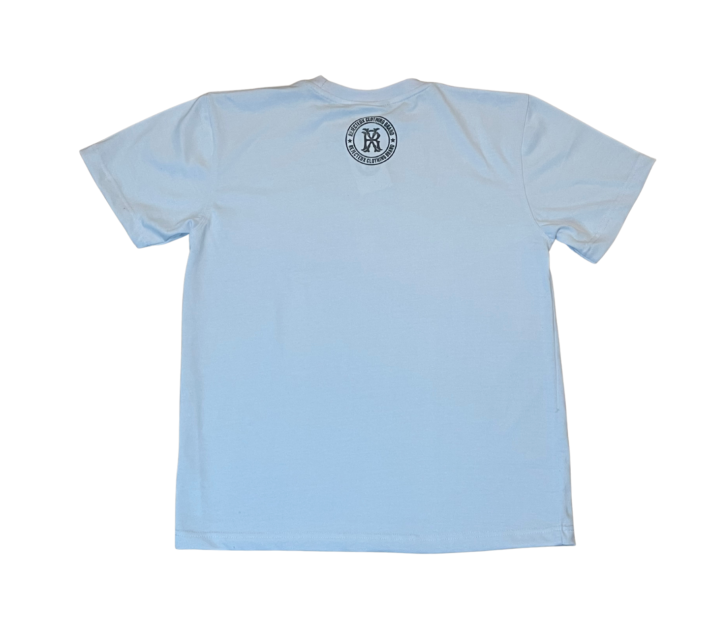 White T-Shirt / With Blacks Rejectedx Rhinestones Logo