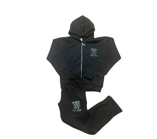 RejectedX Black Zipper Track suit
