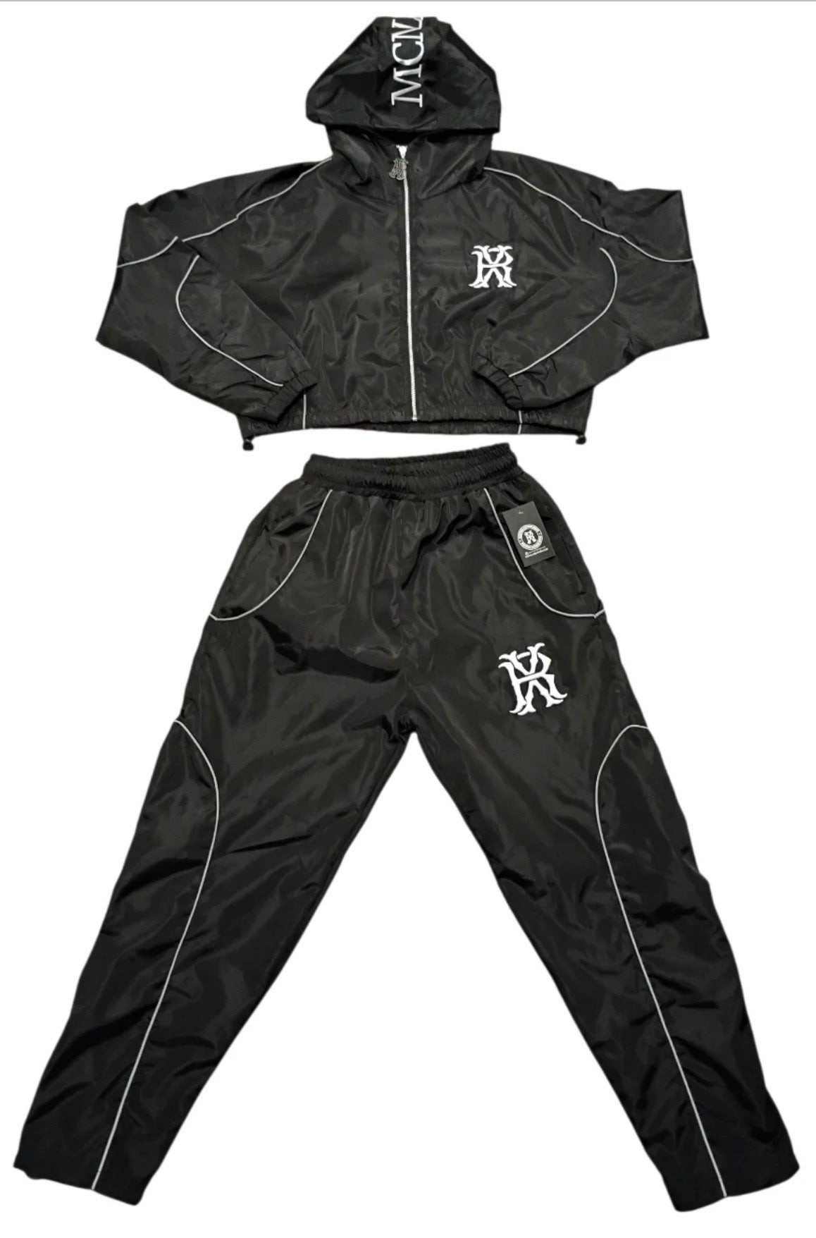 Ladie's Windbreaker Crop Jacket Set