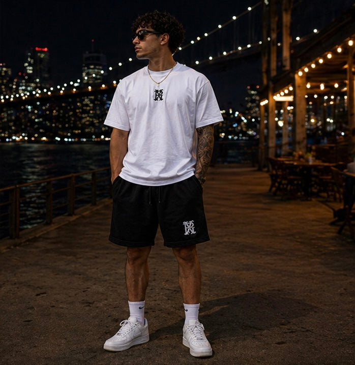Black Men's Short Set