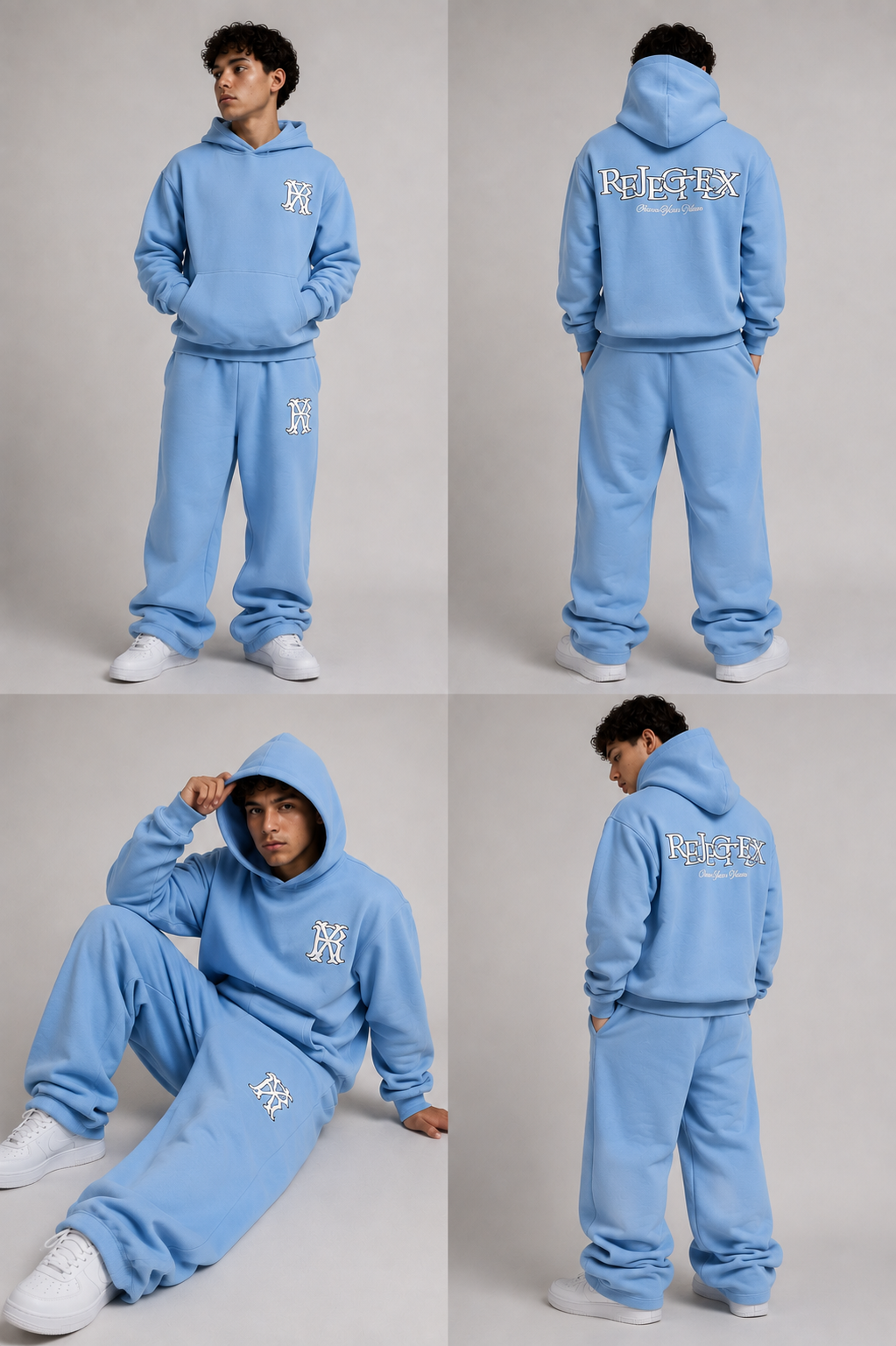 RejectedX Blue UNC Color Track Suit
