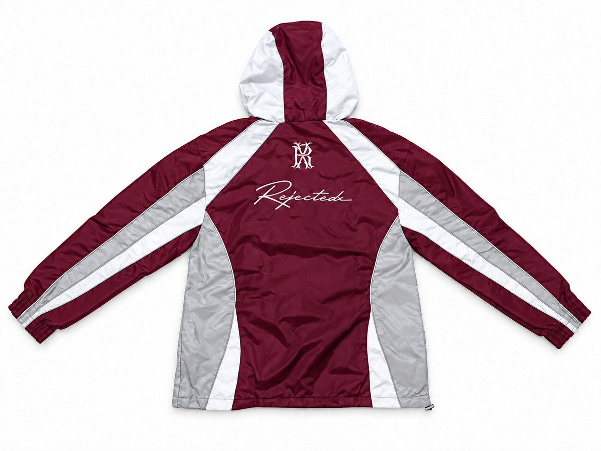 Rejectedx Nylon Tracksuit — Burgundy (Limited Edition)