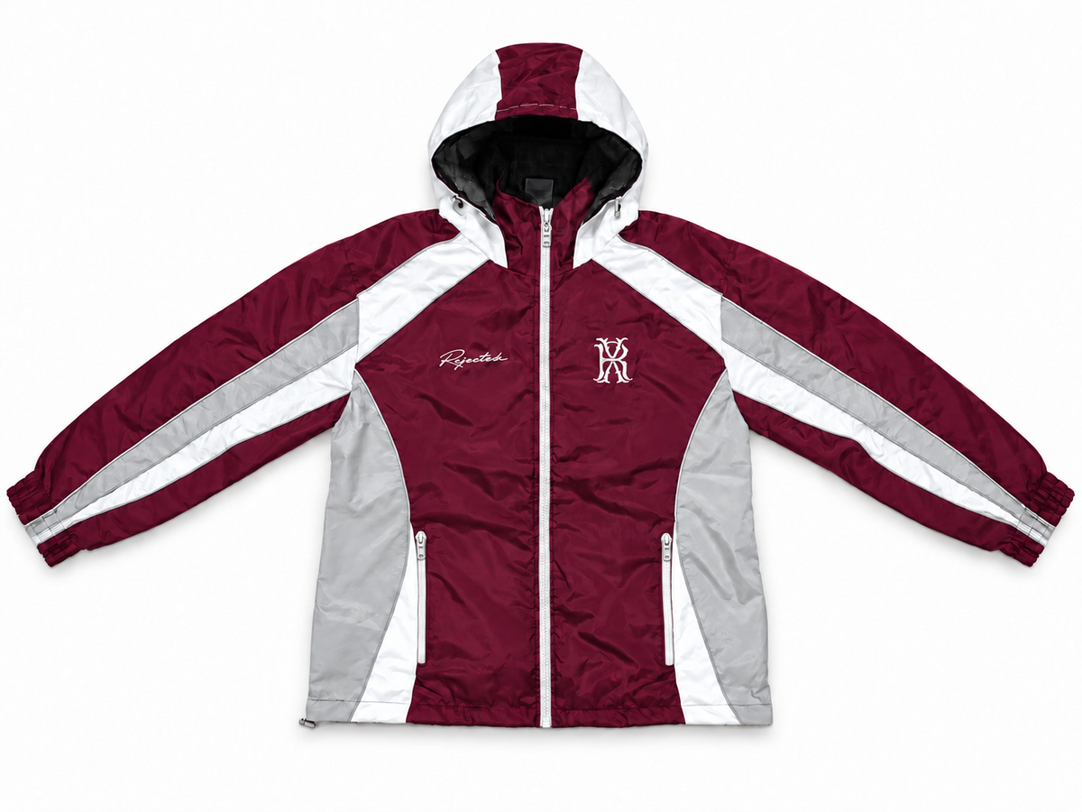 Rejectedx Nylon Tracksuit — Burgundy (Limited Edition)